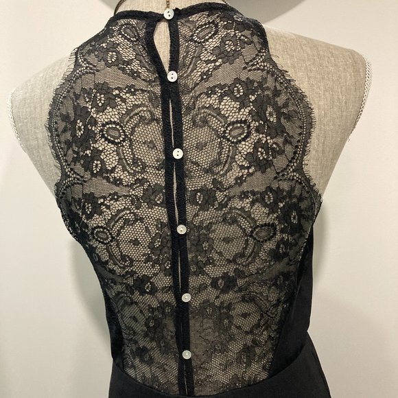 TWIK  l Black Dress with Lace Back l Size Medium - Picture 3 of 9
